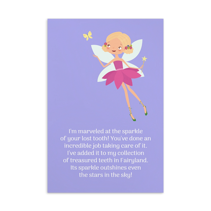 Tooth Fairy Thank You Cards-  I'm Marveled At The Sparkle Of Your Lost Tooth!